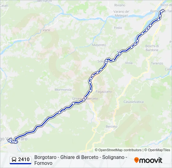2410 Bus Line Map