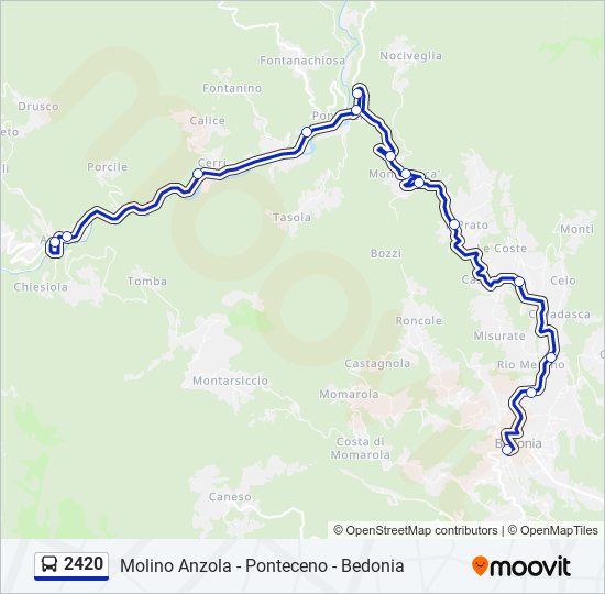 2420 bus Line Map