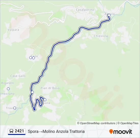 2421 Bus Line Map