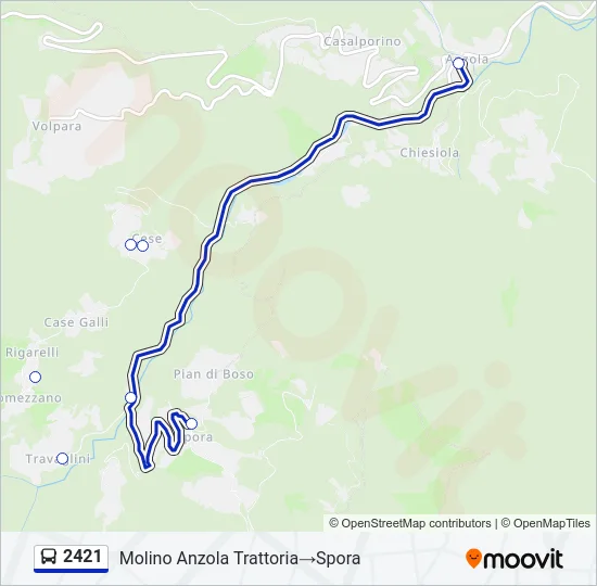2421 Bus Line Map