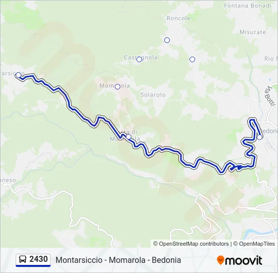 2430 Bus Line Map