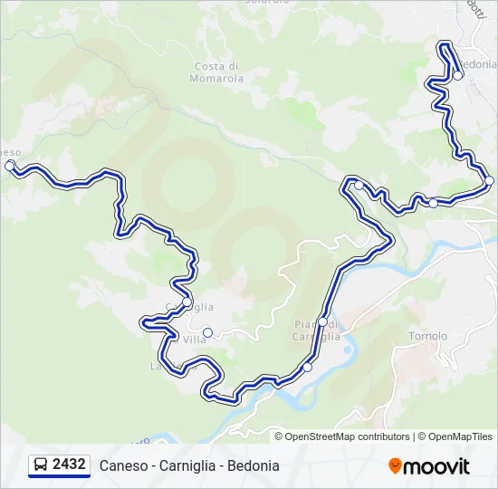 2432 Bus Line Map