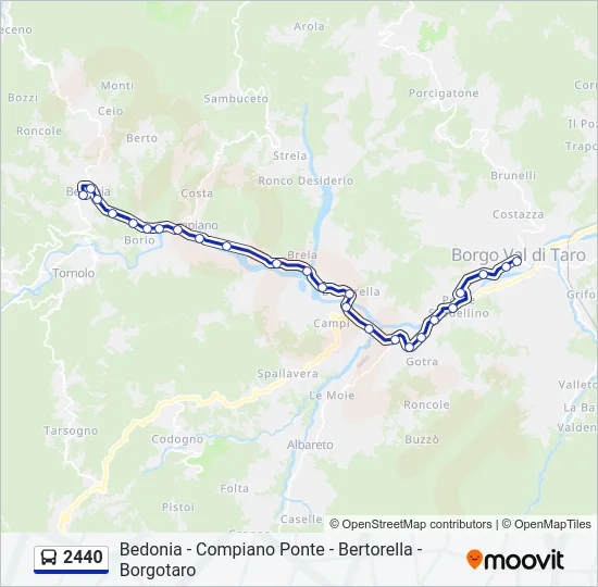 2440 Bus Line Map