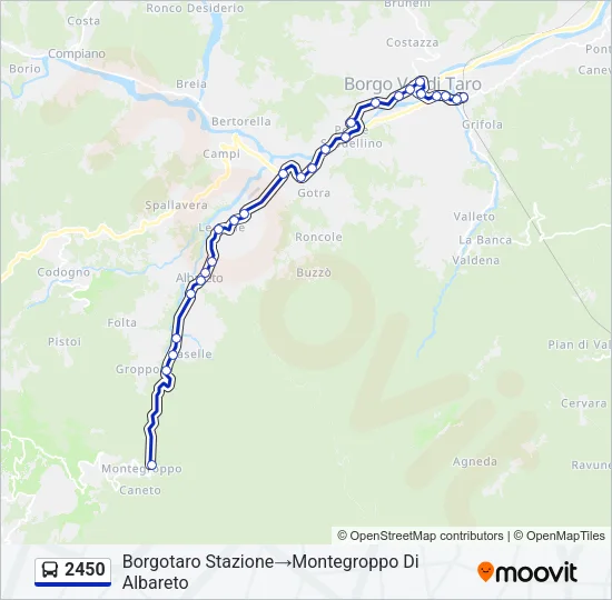 2450 Bus Line Map