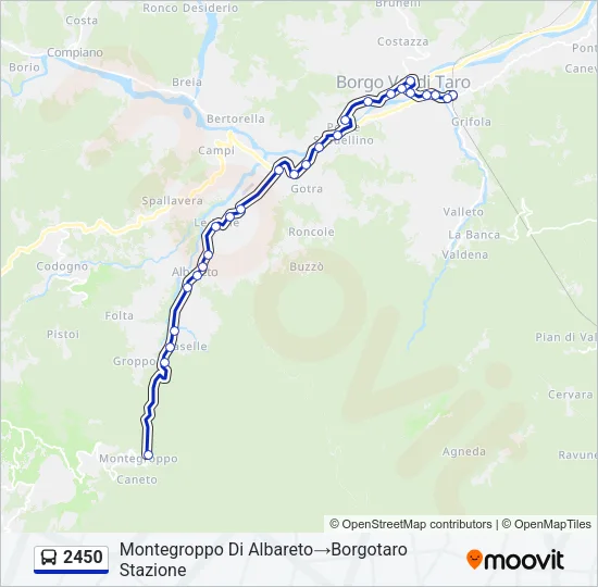 2450 Bus Line Map