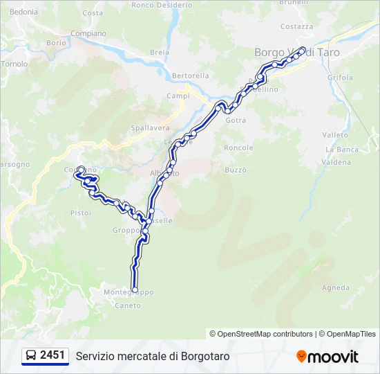 2451 Bus Line Map