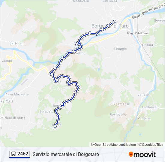 2452 bus Line Map