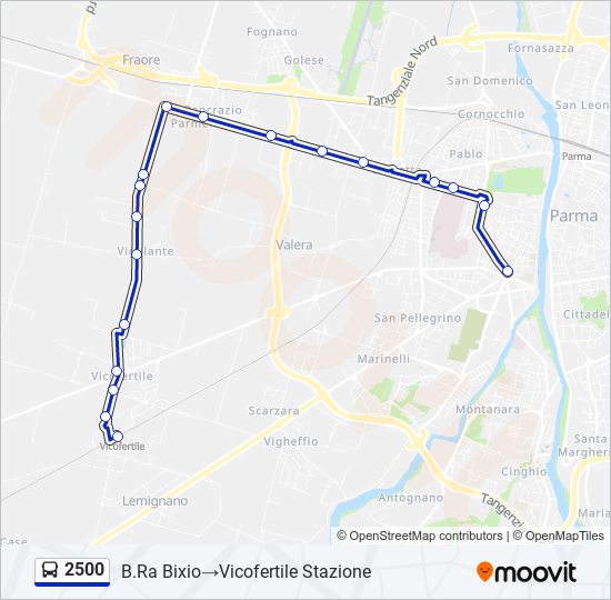 2500 bus Line Map