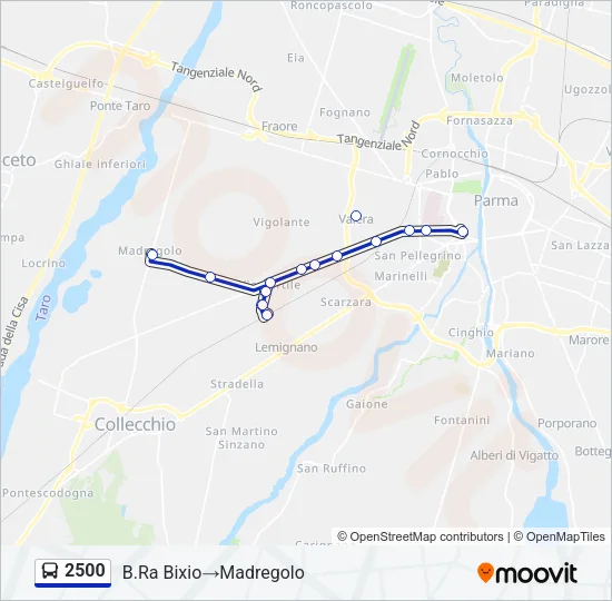 2500 Bus Line Map
