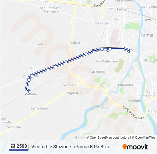 2500 Bus Line Map