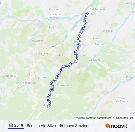 2510 bus Line Map