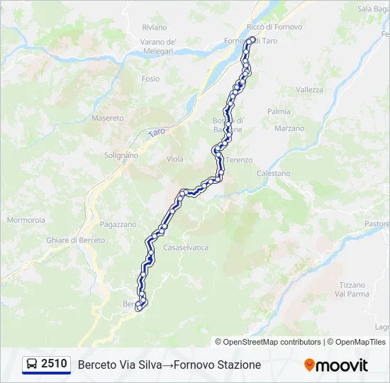 2510 Bus Line Map