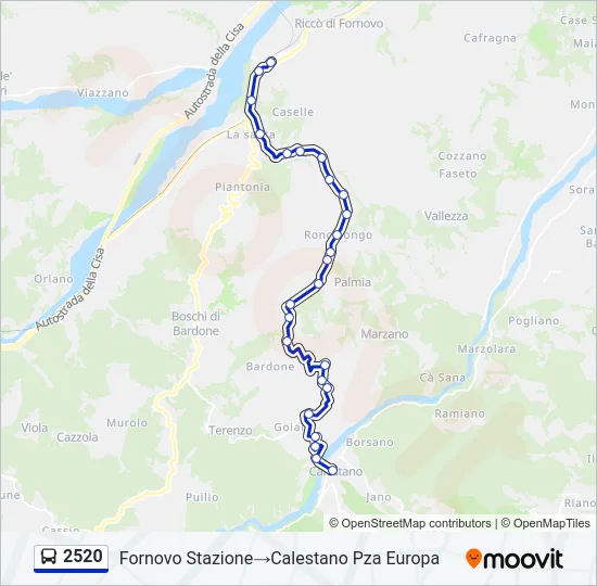 2520 Bus Line Map