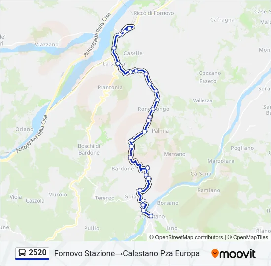 2520 Bus Line Map