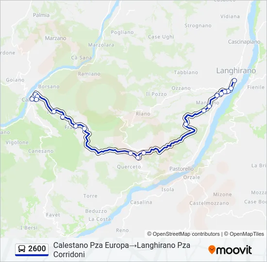 2600 Bus Line Map