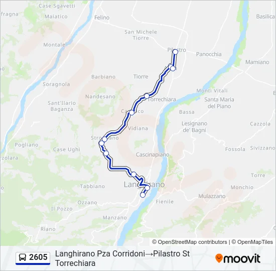 2605 Bus Line Map