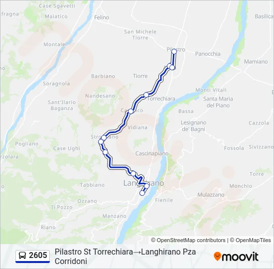 2605 Bus Line Map