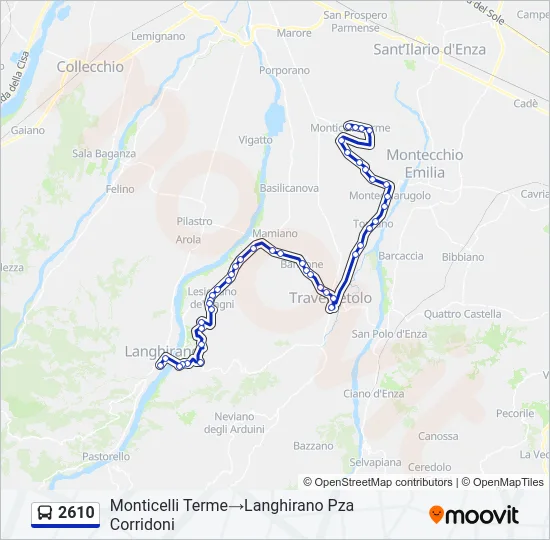 2610 Bus Line Map