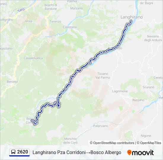 2620 Bus Line Map