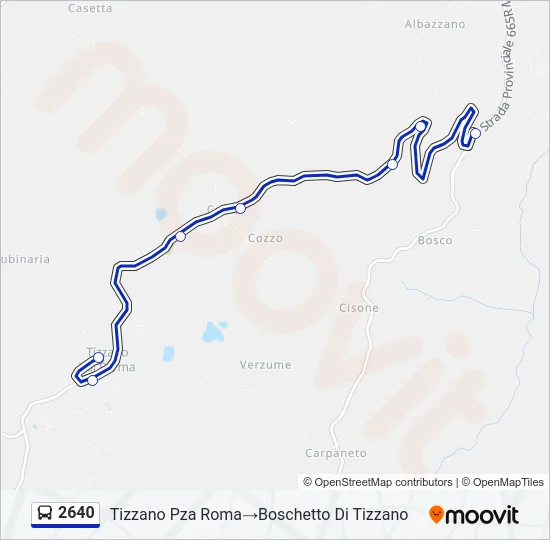 2640 Bus Line Map