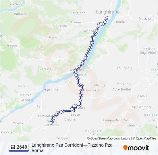 2640 Bus Line Map