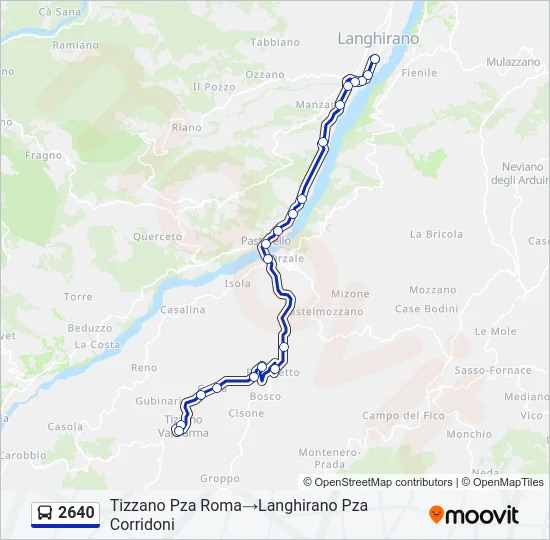 2640 Bus Line Map