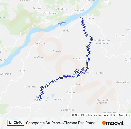 2640 Bus Line Map