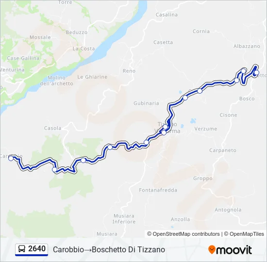 2640 Bus Line Map