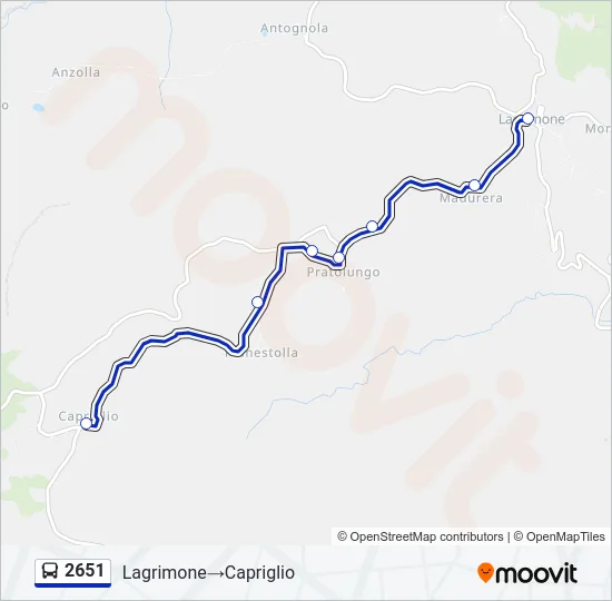 2651 Bus Line Map