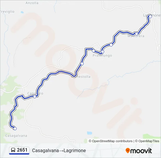 2651 Bus Line Map
