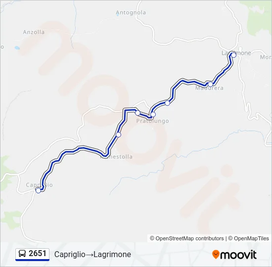 2651 Bus Line Map