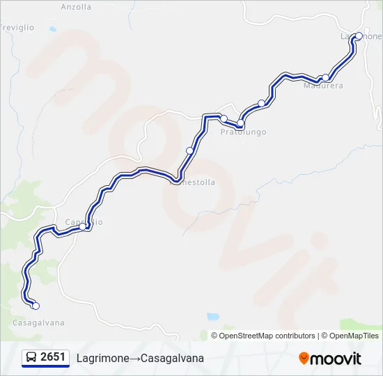 2651 Bus Line Map