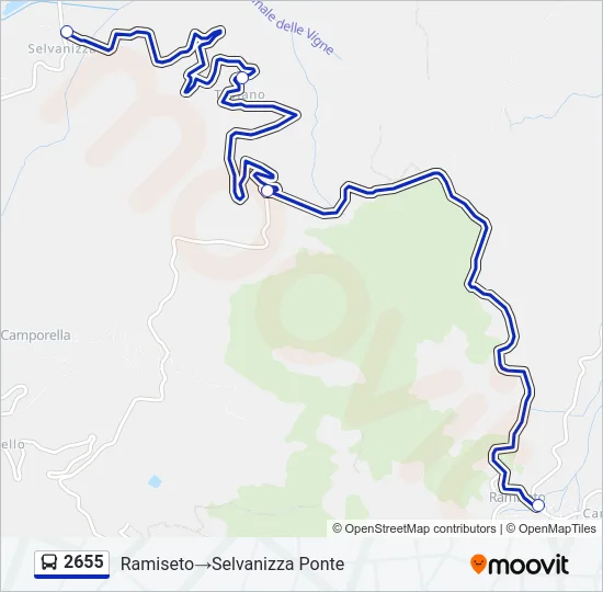 2655 Bus Line Map