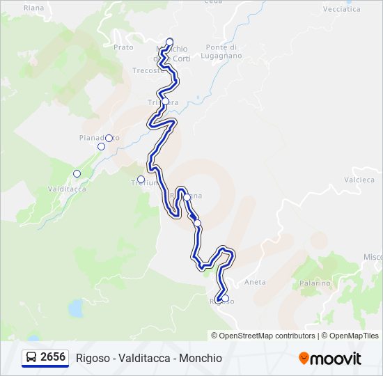 2656 bus Line Map