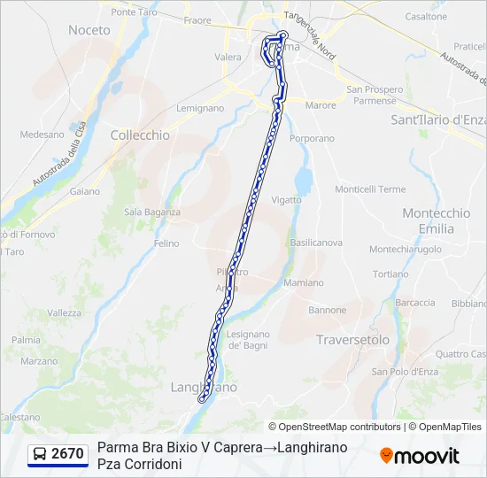2670 Bus Line Map