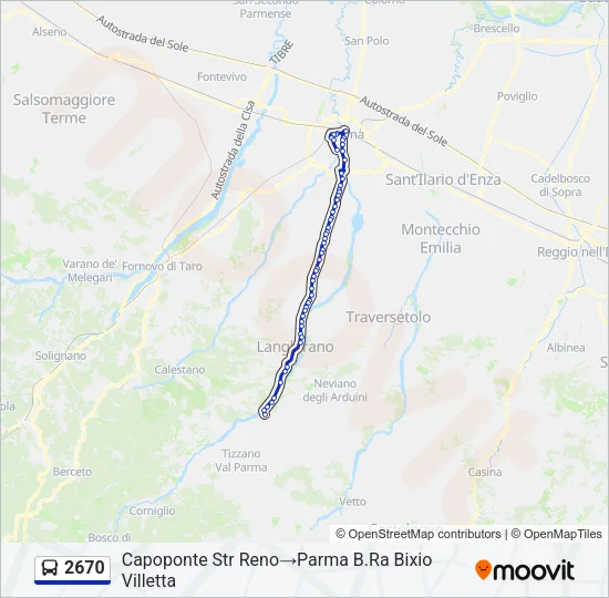 2670 Bus Line Map