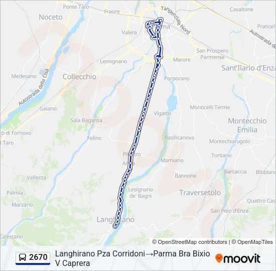2670 Bus Line Map
