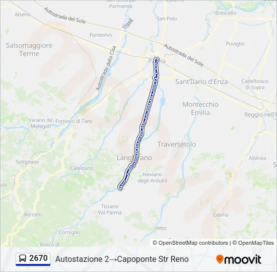 2670 Bus Line Map