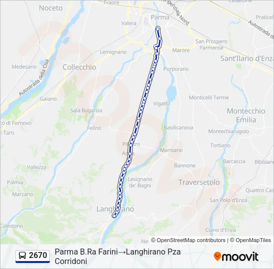 2670 Bus Line Map