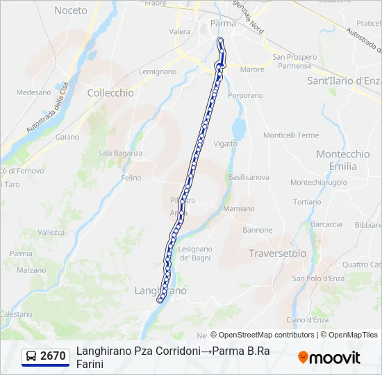 2670 Bus Line Map