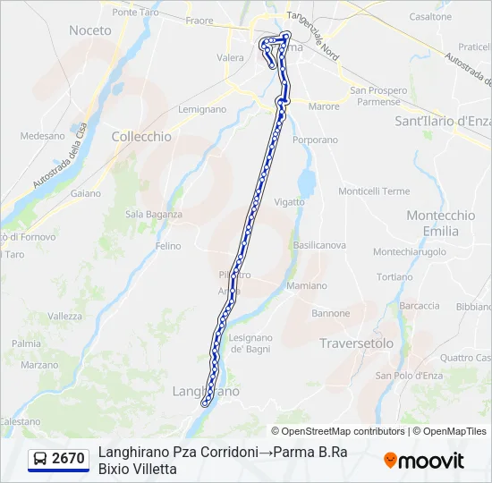 2670 Bus Line Map