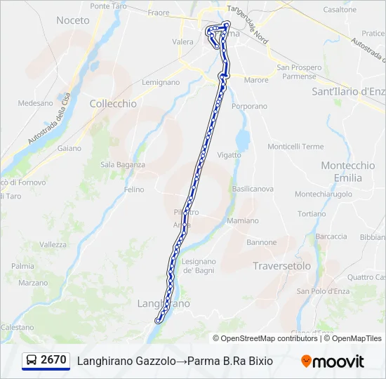 2670 Bus Line Map