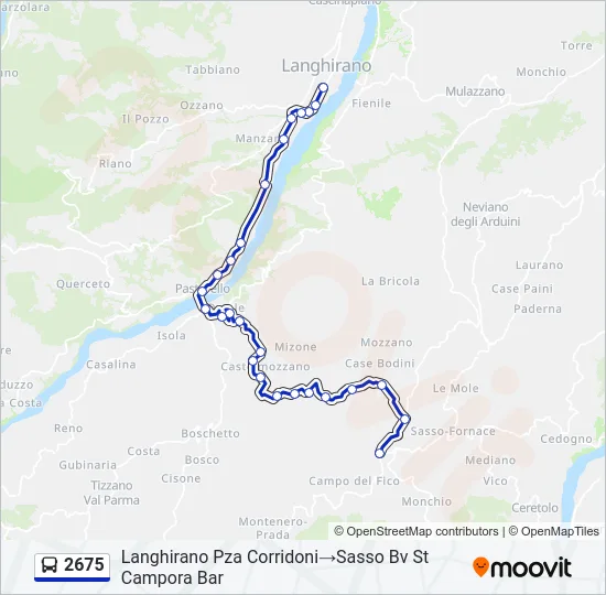 2675 Bus Line Map