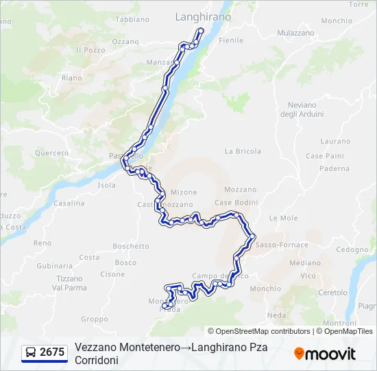 2675 Bus Line Map