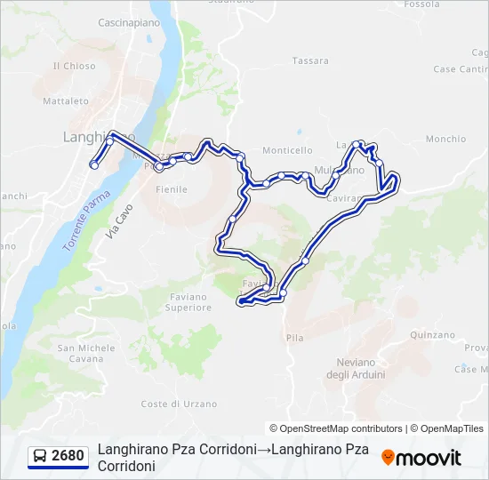 2680 Bus Line Map