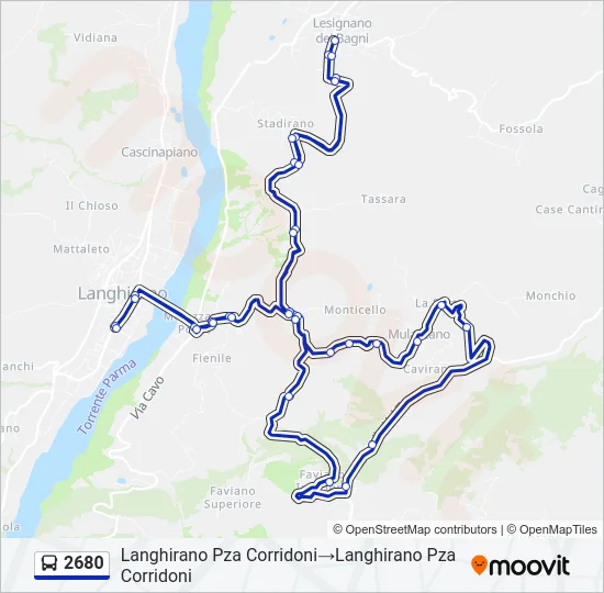 2680 Bus Line Map