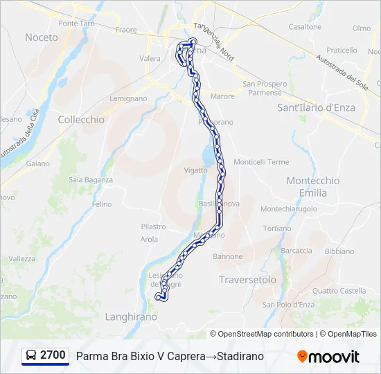 2700 Bus Line Map