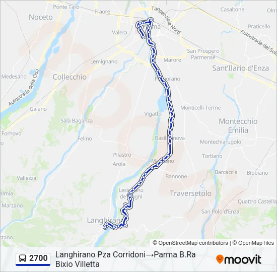 2700 Bus Line Map