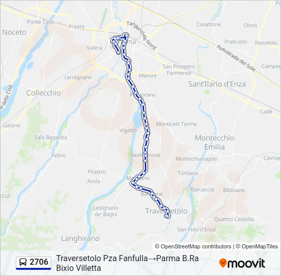 2706 Bus Line Map