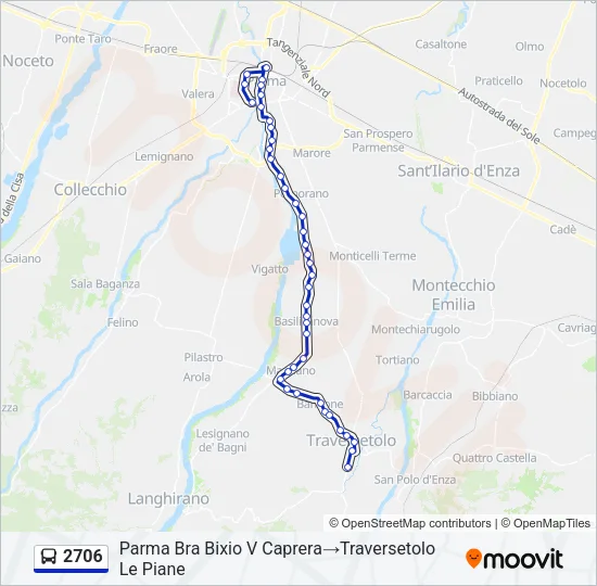 2706 Bus Line Map